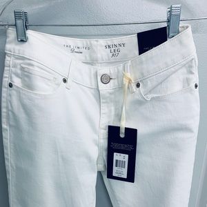 The Limited White Skinny Jeans